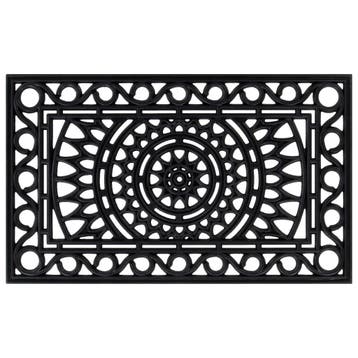 vidaXL Deurmat rechthoekig 45x75 cm rubber, Tuin en Terras, Verzenden, Nieuw