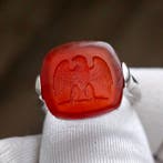 Zilver, Natuurlijke karneoolreplica van een Romeins