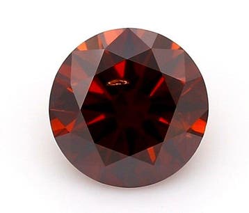 1 pcs Diamant (Natuurlijk) - 0.55 ct - Rond - P1 -, Nieuw