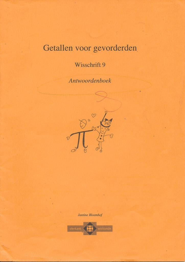 Stichting Vierkant Antwoorden werkschrift 9, Boeken, Schoolboeken, Verzenden