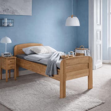 Forestales Chicago II Massief Houten Bed met Voetbord 1 Pers, Nieuw