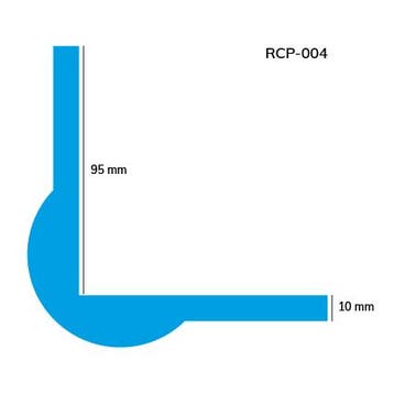 Rubberen hoekbeschermer - Geel & Zwart - Binnen & Buiten -, Verzenden