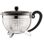 BODUM CHAMBORD Acryl filter theepot 1,3 l Zwart (ontbijt), Verzenden, Nieuw