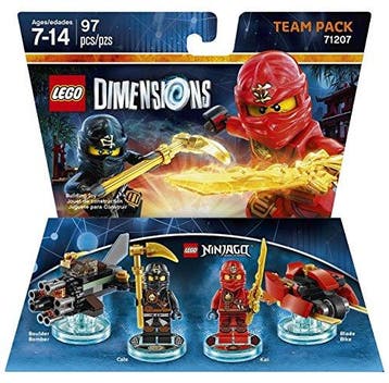 LEGO Dimensions 71207 Team Pack (Kai + Blade Bike, Cole + Bo, Verzenden, Nieuw