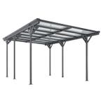 Carport / Terrasdak - Platdak - 5 x 3 m - Donkergrijs, Tuin en Terras, Overkappingen, Verzenden, Nieuw