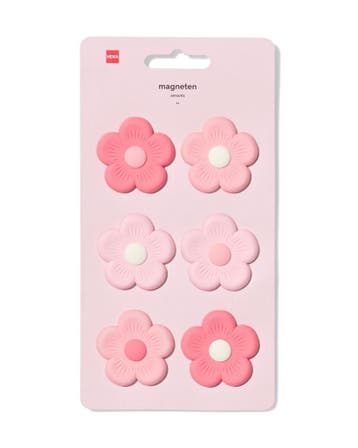 HEMA Magneten 20x10.5cm siliconen bloem - 6 stuks, Verzenden, Nieuw