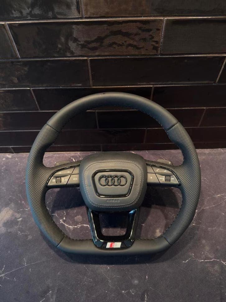 Audi A3/A4/A5/A6/A7/A8 Geperforeerd Leder Sportstuur, Auto-onderdelen, Besturing, Nieuw, 6 maanden garantie, Audi, Ophalen of Verzenden