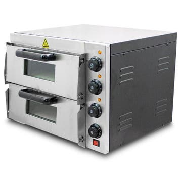 Pizzaoven / Pizzamaker - Dubbele oven - Elektrisch - 3000 wa, Tuin en Terras, Verzenden, Nieuw