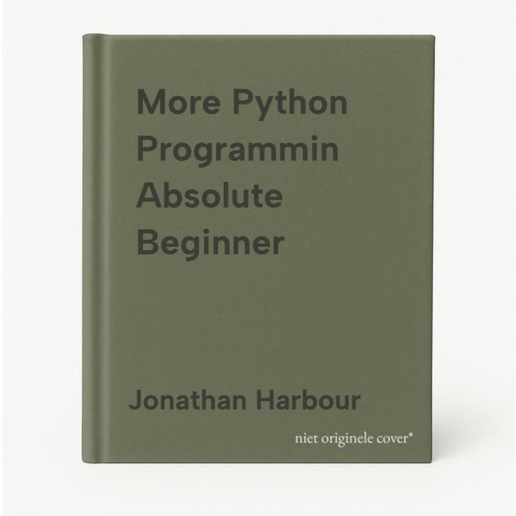 More Python Programmin Absolute Beginner - Jonathan Harbour, Boeken, Taal | Engels, Gelezen, Verzenden