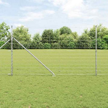 vidaXL Gecombineerd draadhek met spikes 25 x 1,4 m, Verzenden, Nieuw, IJzer