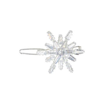 Haarspeld Haarclip 3cm - Ster Facet Steentjes - Zilver, Nieuw