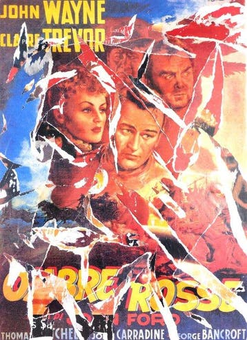 Mimmo Rotella (1918-2006) - Ombre Rosse, Antiek en Kunst