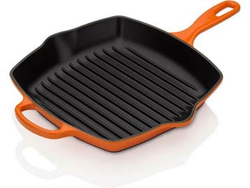 Le Creuset Grillpan Signature - Gietijzer - 26 x 26 cm -, Verzenden, Zo goed als nieuw