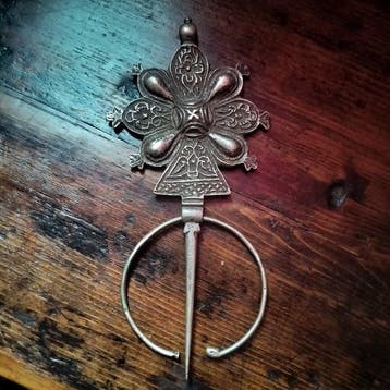 Zilver - Broche - Berber fibula zilver, Antiek en Kunst