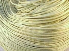 10 meter waxkoord polyester 1 mm – crème, Ophalen of Verzenden, Nieuw, Kraal