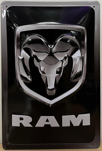 Dodge ram reclamebord, Verzamelen, Ophalen of Verzenden, Nieuw