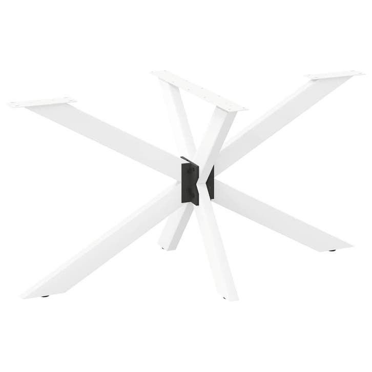 vidaXL Eettafelpoot spider vorm 150x78x(72-73) cm staal wit, Huis en Inrichting, Tafelonderdelen, Nieuw, Verzenden