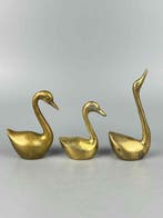 Decoratief ornament (3) - Copper Swan Family Ornament -