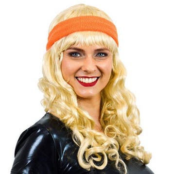 Hoofdband neon oranje, Hobby en Vrije tijd, Feestartikelen, Verzenden, Nieuw