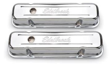 Pontiac hoge Klepdeksels edelbrock chroom, Auto-onderdelen, Motor en Toebehoren, Ophalen of Verzenden, Nieuw