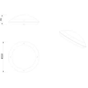 LED Plafondlamp - Badkamerlamp - Trion Camiro - Opbouw Rond, Ophalen of Verzenden, Nieuw, Kunststof, Overige fittingen