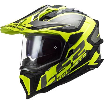 LS2 MX701 Explorer Alter Matt Zwart Fluo Geel  ECE 22.06, Motoren, Kleding | Motorhelmen, XXL, Nieuw met kaartje, Overige merken