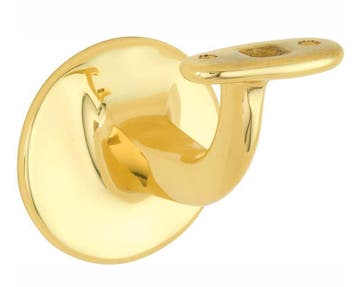Leuninghouder Elegant vlak M8 messing ongelakt, Verzenden, Nieuw