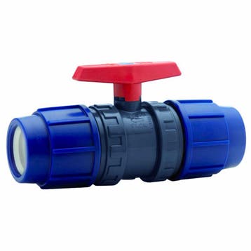 Cepex pe kogelkraan, 2x klem-16 mm, Verzenden, Nieuw