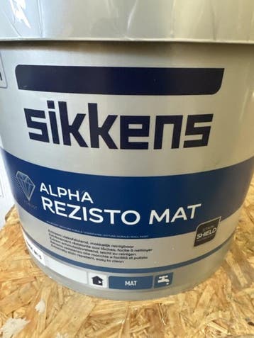 Sikkens Alpha Rezisto Mat - roomgeel - 5 liter, 5 tot 10 liter, Geel, Nieuw, Ophalen of Verzenden