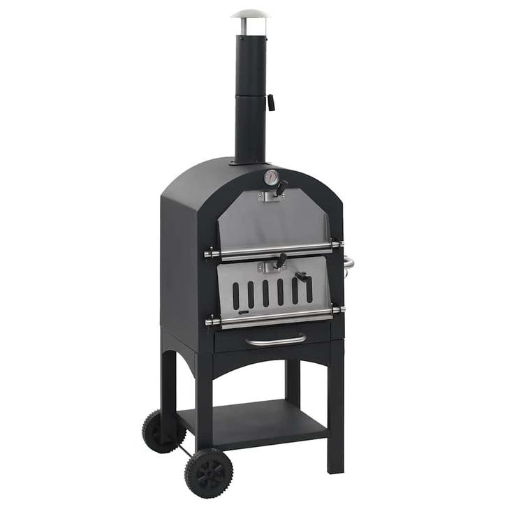 vidaXL Pizzaoven op houtskool met terracotta pizzasteen, Witgoed en Apparatuur, Overige Witgoed en Apparatuur, Nieuw, Verzenden