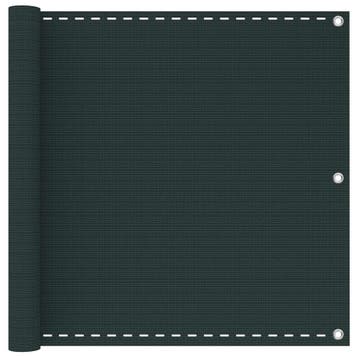vidaXL Balkon Scherm Donkergroen 90 x 1200 cm HDPE en, Verzenden, Nieuw