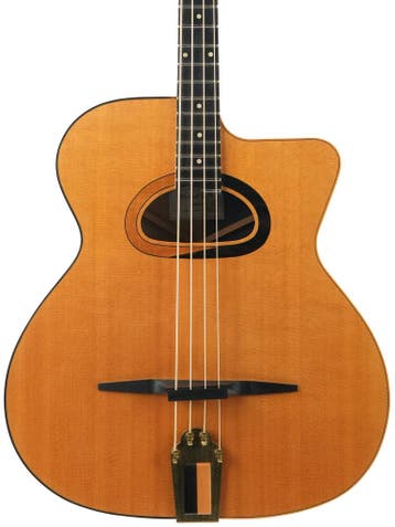 Michael Dunn Gypsy Bass Picasso 2005 (Instrument,Jumbo), Ophalen of Verzenden, Gebruikt, Western- of Steelstringgitaar