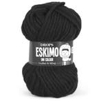 DROPS Snow / Eskimo Uni - 02 zwart - Wol Garen, Ophalen of Verzenden, Nieuw