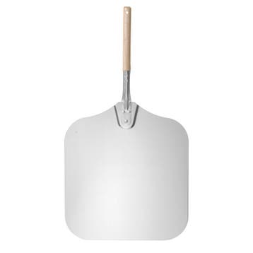 Pizzaschep | Oppervlak 405x405mm | Hout/Aluminium (Dicht) |, Verzenden, Nieuw in verpakking