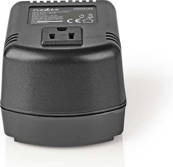 Nedis Spanningsomvormer 100W – 230V naar 110V – Geaarde, Ophalen of Verzenden, Zo goed als nieuw