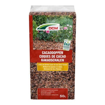 DCM Cacaodoppen zak 50L, Tuin en Terras, Ophalen of Verzenden, Nieuw