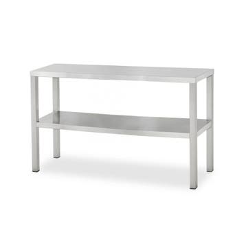 HCB Basic-line Dubbele etagère brug - 120 x 35 x 70 cm - RVS, Verzenden, Nieuw in verpakking