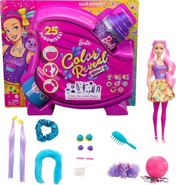Barbie Feestset Glitter Pop - Laatste Stuk!, Ophalen of Verzenden, Nieuw, Barbie