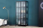 industrieele vitrine DURA STEEL 180cm zwart metalen, Ophalen of Verzenden, Nieuw