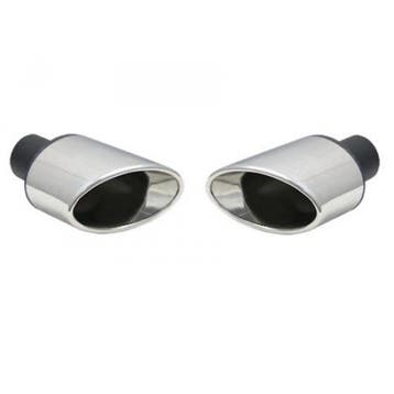 Uitlaatsierstuk set RVS Ovaal - Passend 45-57mm, Verzenden, Nieuw