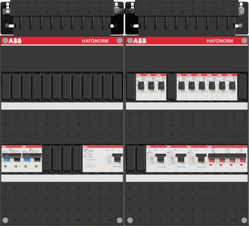 ABB Hafonorm PV-WP-Groepenkast | HS 40A - 9 groepen 4 x ALS, Ophalen of Verzenden, Nieuw, Groepenkast