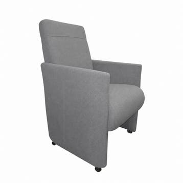 Eetkamerstoel Rob - eetkamerstoelen - Grijs, Nieuw, Grijs, Stof