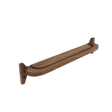 Wandplank Hout Eiken 60 cm Donker, Nieuw