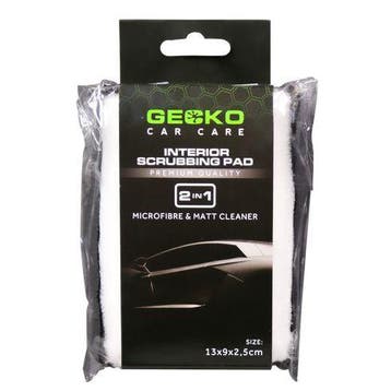 Gecko 2in1 Interieur Microvezel & Fleece Spons 13cm x 9cm x, Verzenden