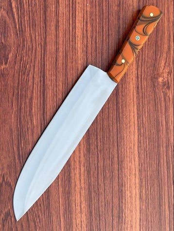 Handcrafted J2 Chef Knife - Keukenmes - Hars, staal -