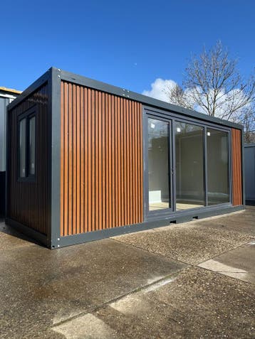 Luxe Kantoorunit 6M Premium - Antraciet / Oak look, Archief en Opbergen, Nieuw zonder verpakking, Overige typen