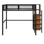 Stapelbed 90x200 / 140x200 cm met Ladder en Opbergruimte, Huis en Inrichting, Slaapkamer | Bedden, Verzenden, Nieuw