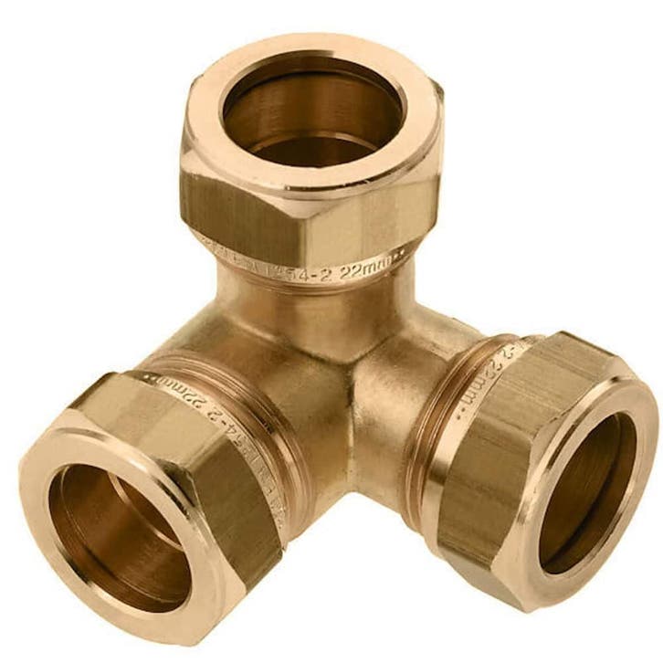 BONFIX messing knelkoppeling driewegknie 15, Doe-het-zelf en Verbouw, Buizen en Afvoer, Nieuw, Ophalen of Verzenden