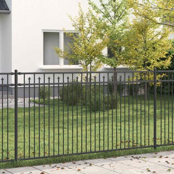 vidaXL Spike Hek BAARLO 200 x 150 cm Gepoedercoat staal, Verzenden, Nieuw, IJzer