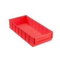 Magazijnbak, 400x183x81 mm, rood kunststof, nieuw - Nieuw,, Ophalen of Verzenden